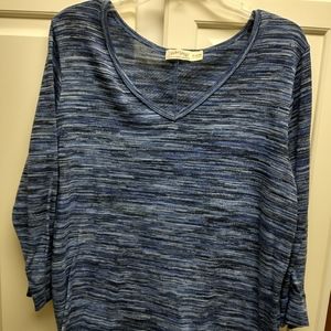 Blue Women's 3/4 Sleeves Size XL